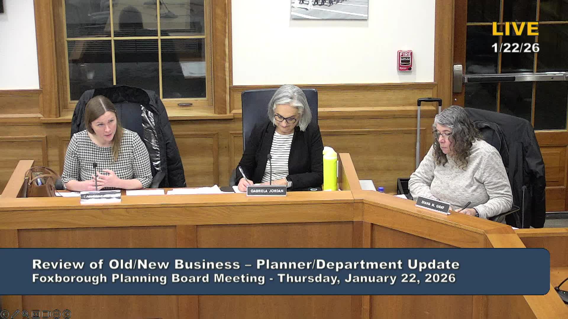 Thumbnail image for Planning Board Meeting - January 22, 2026