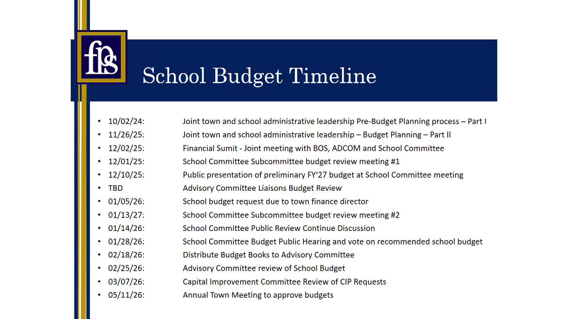 Foxborough School Committee Meeting - January 28, 2026