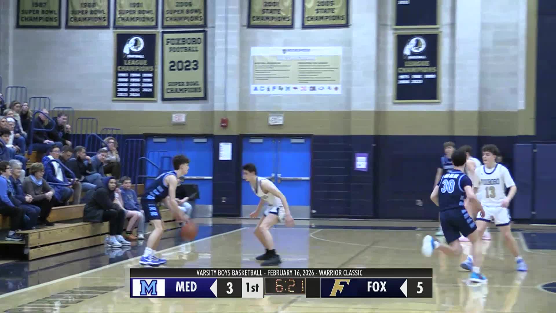 Thumbnail image for FHS Basketball: Boys Warrior Classic 2026 - Warriors vs. Medfield