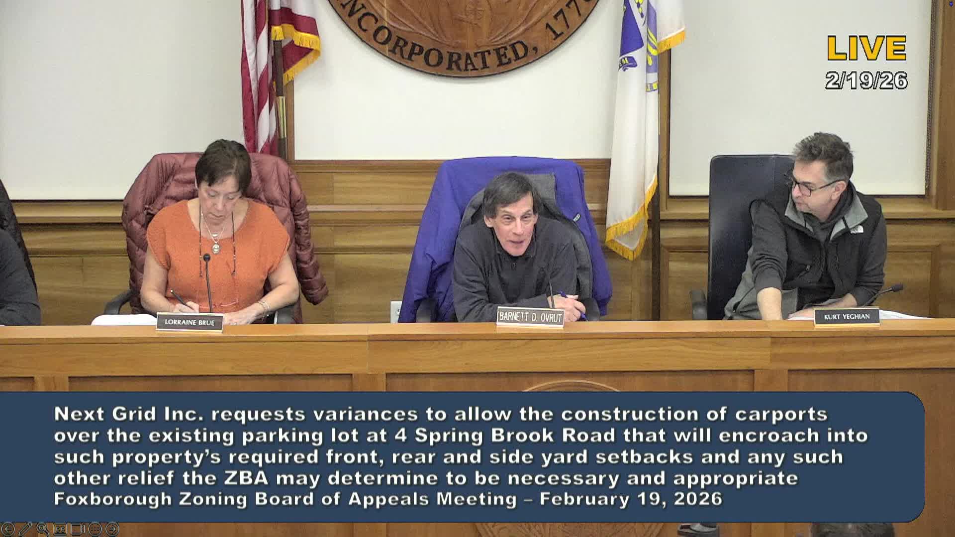 Zoning Board of Appeals Meeting - 2/19/2026