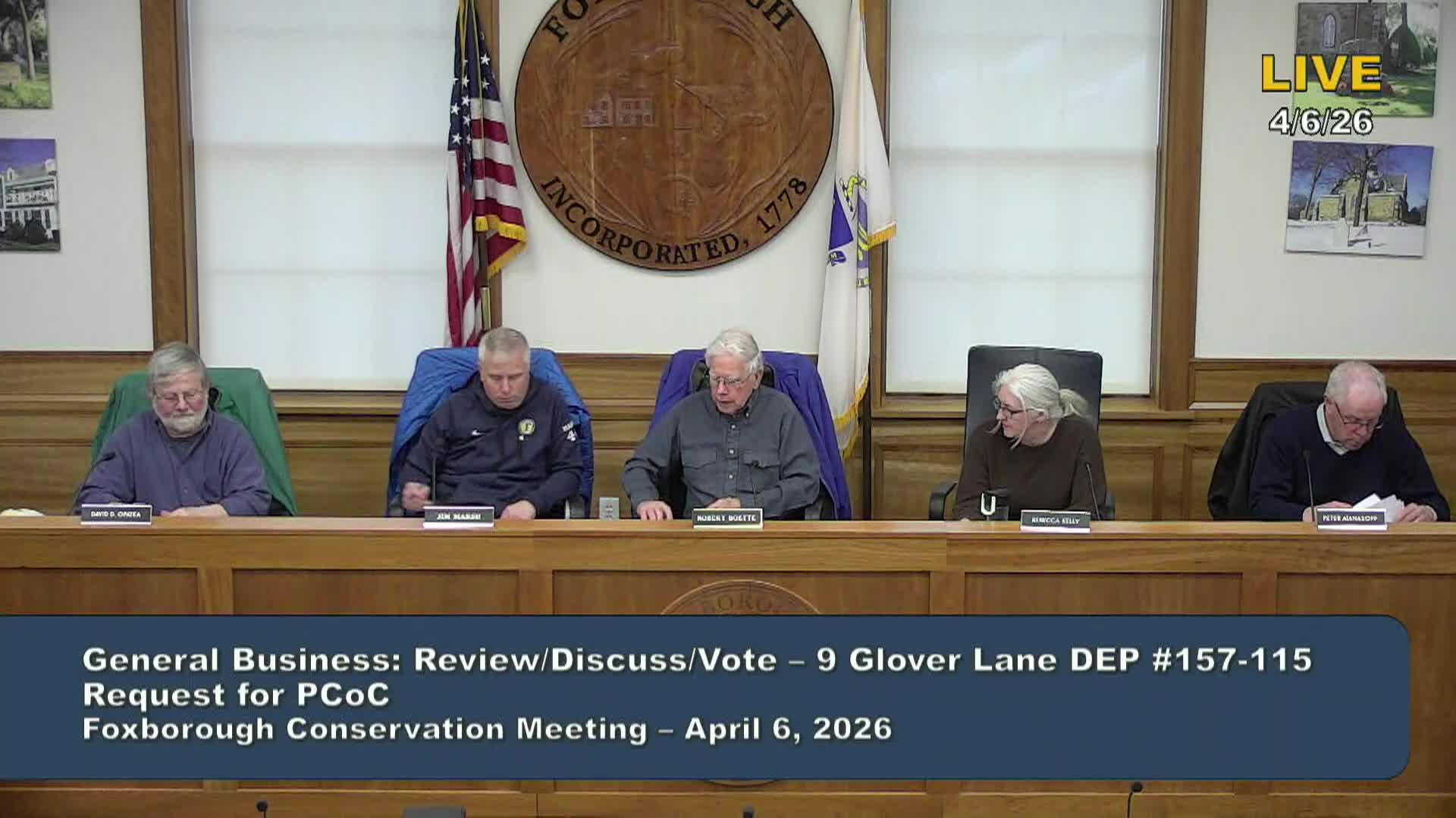 Thumbnail image for Conservation Commission Meeting 4/6/2026  LIVE