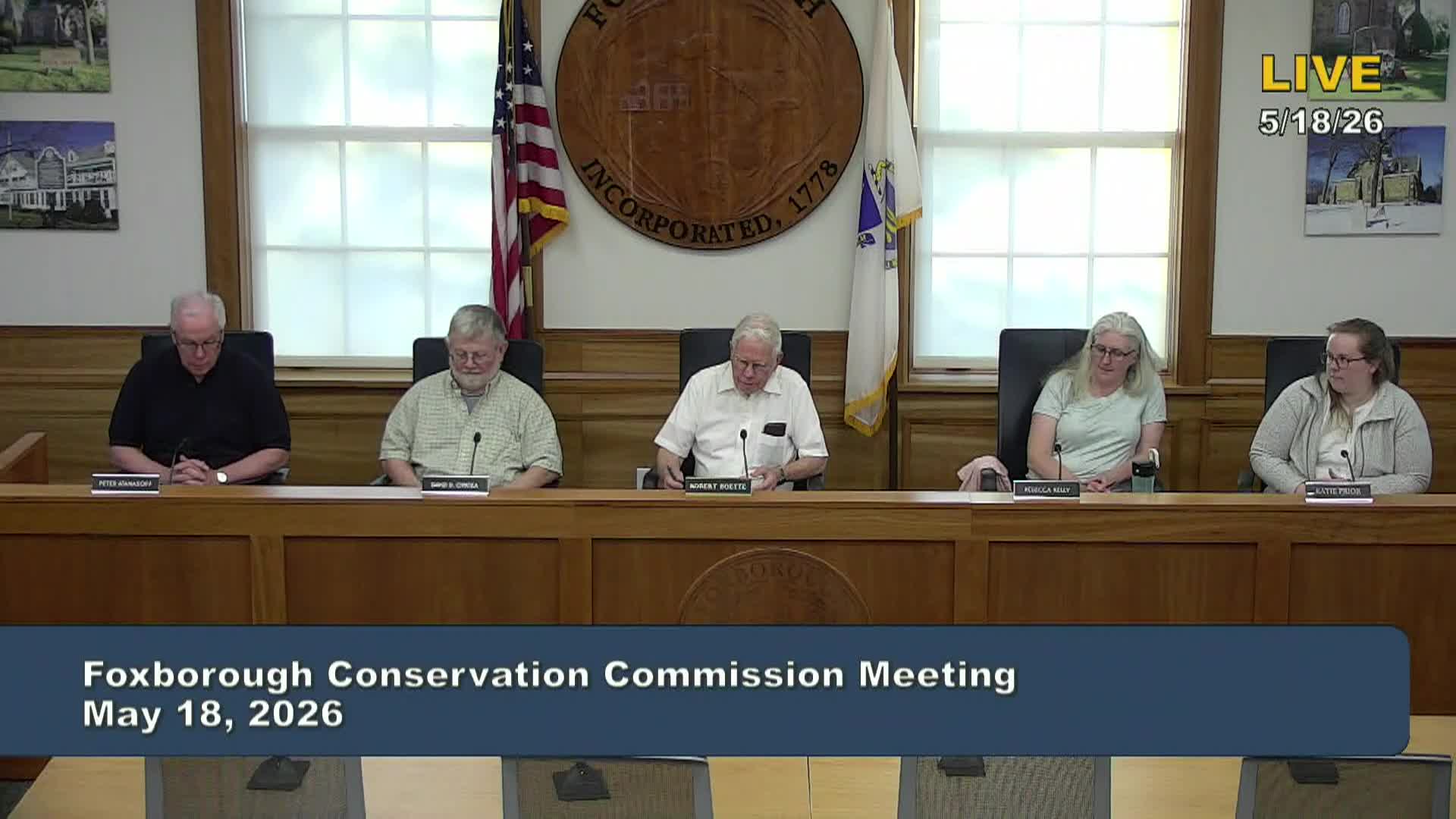 Thumbnail image for Conservation Commission Meeting 5/18/2026  LIVE