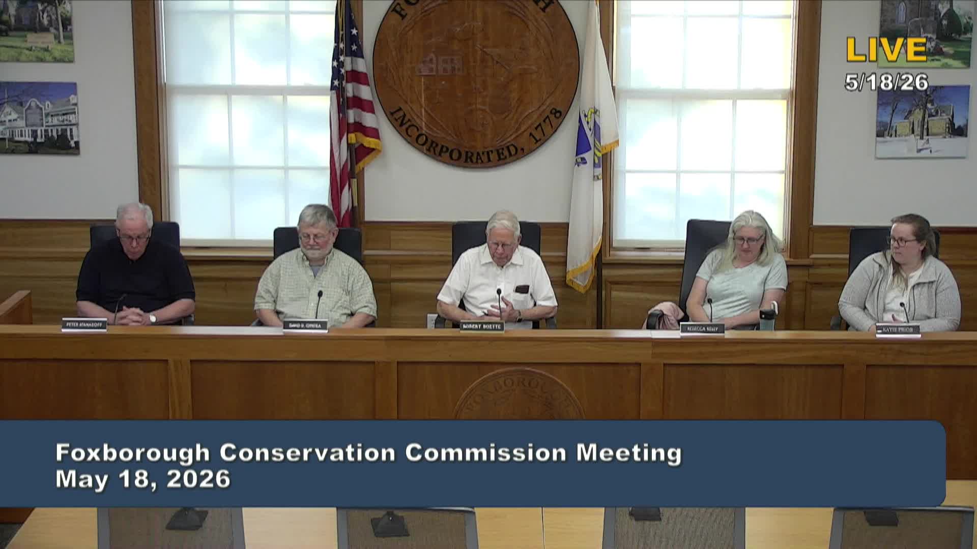 Thumbnail image for Conservation Commission Meeting - 5/18/2026