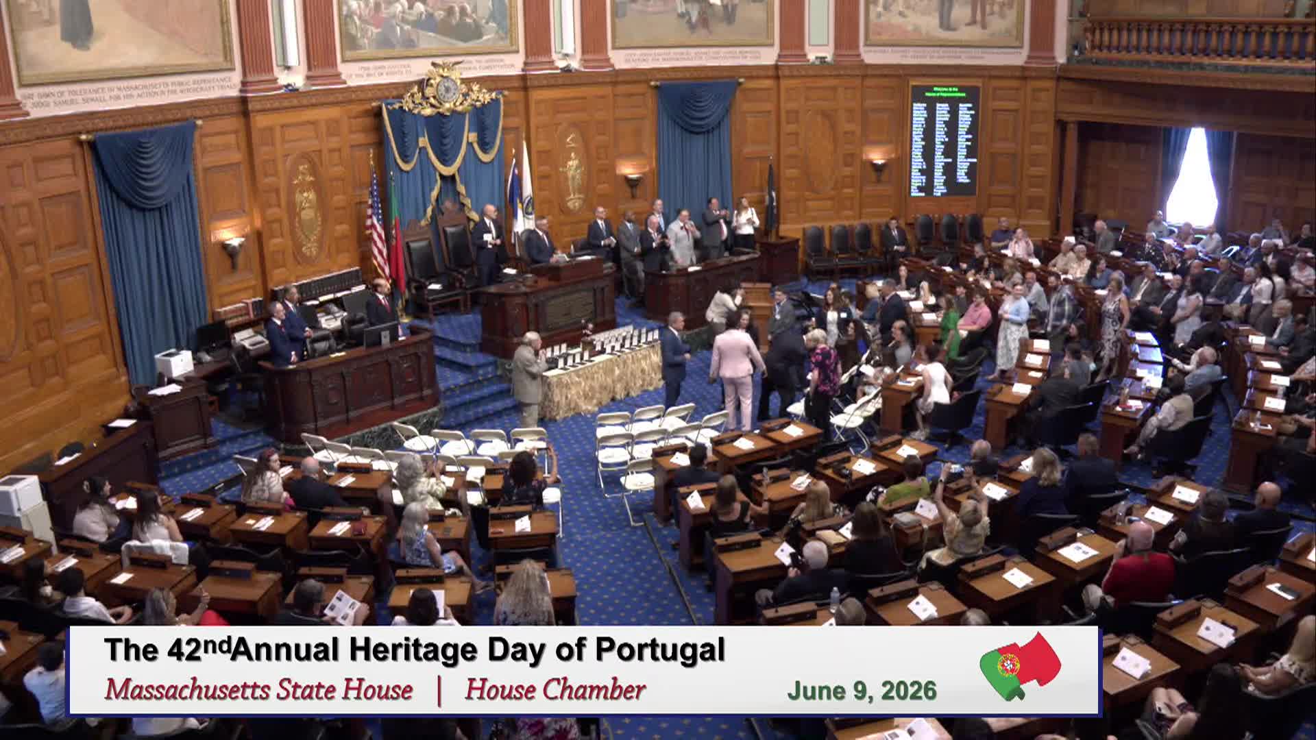 Thumbnail image for Massachusetts House of Representatives Formal Session - The 42nd Annual Heritage Day of Portugal