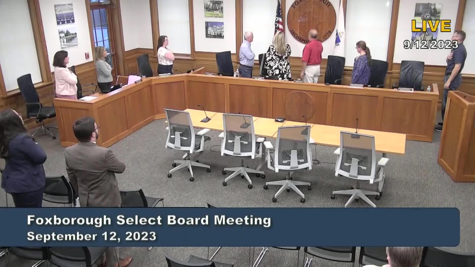 Thumbnail image for Select Board Meeting - September 12, 2023