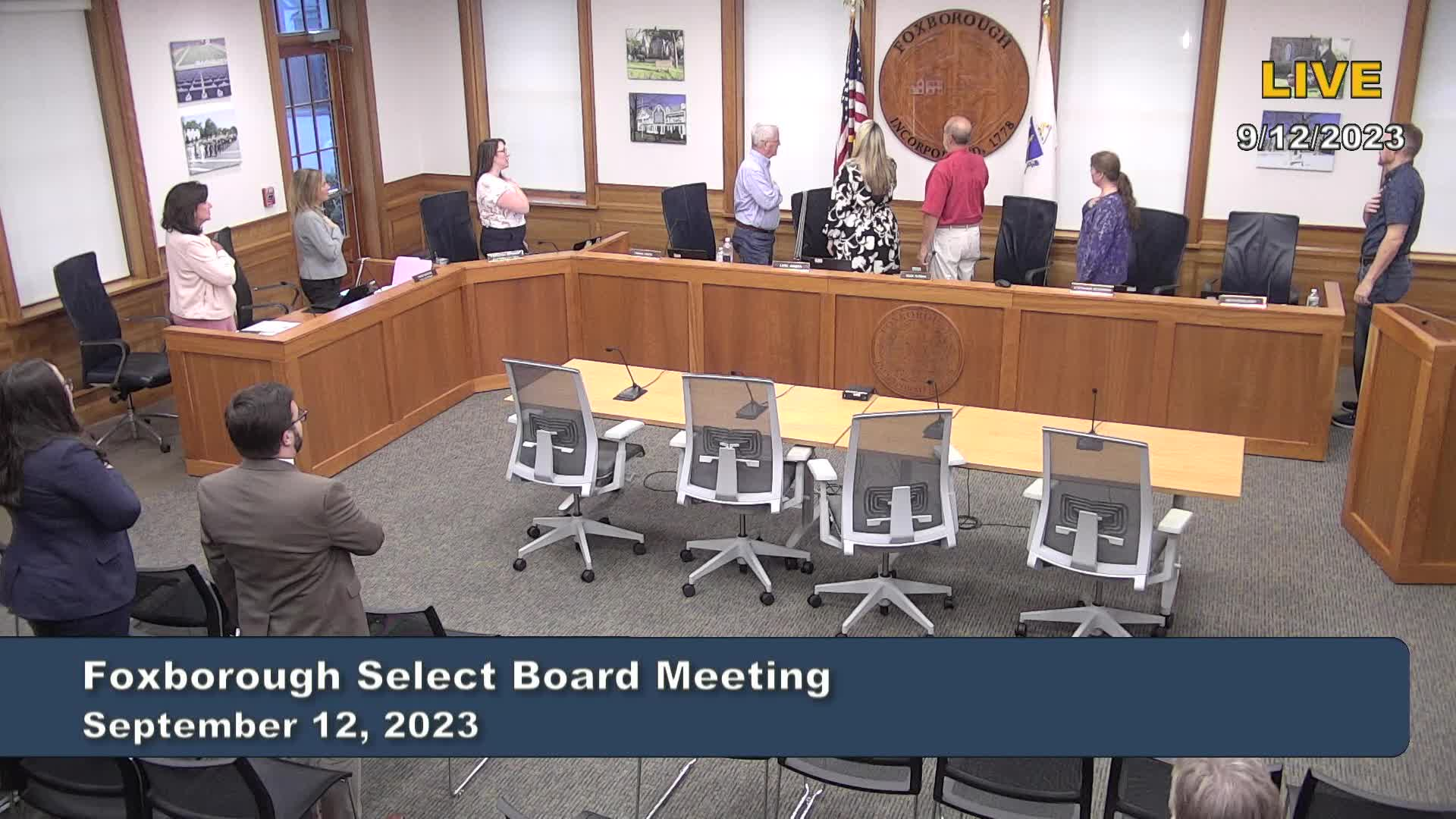 Thumbnail image for Select Board Meeting - September 12, 2023