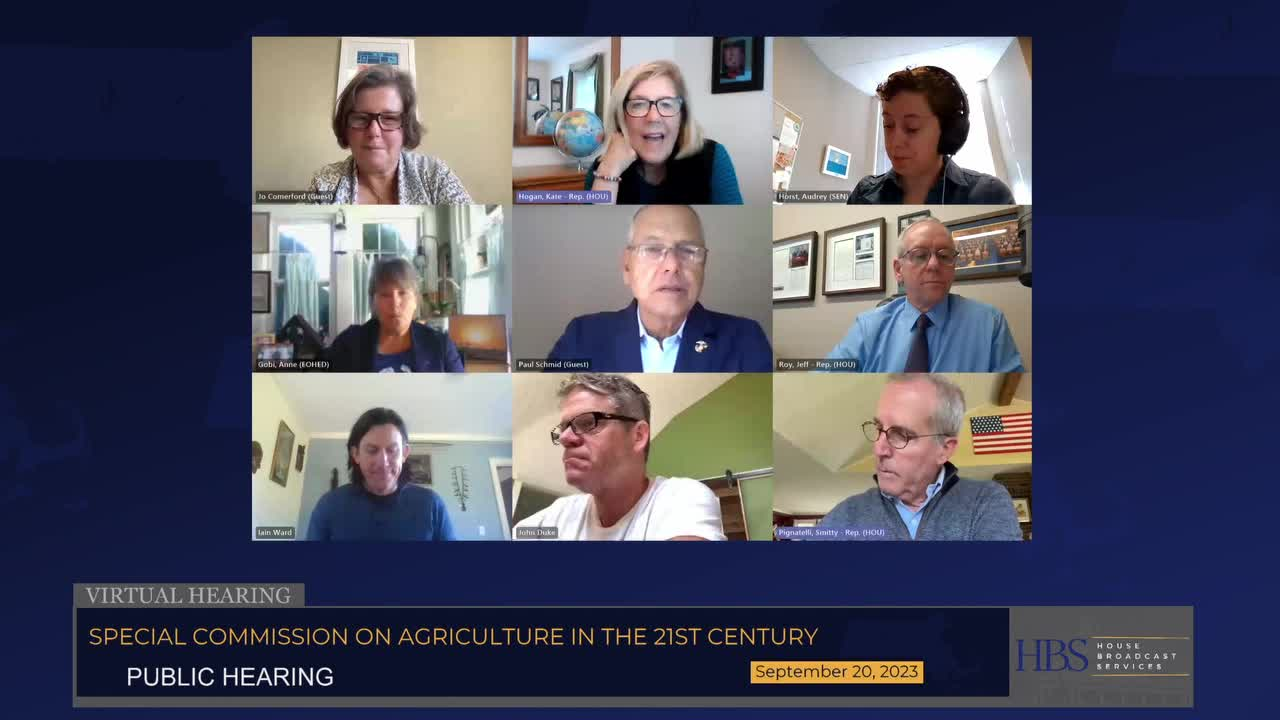 Thumbnail image for Massachusetts House of Representatives: Special Commission on Agriculture in the Commonwealth in the 21st Century