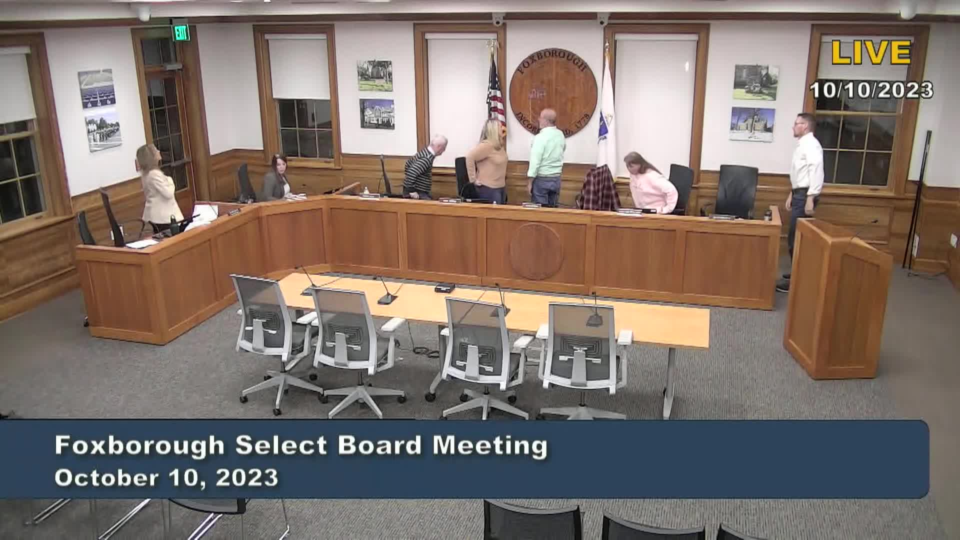 Thumbnail image for Select Board Meeting - October 10, 2023