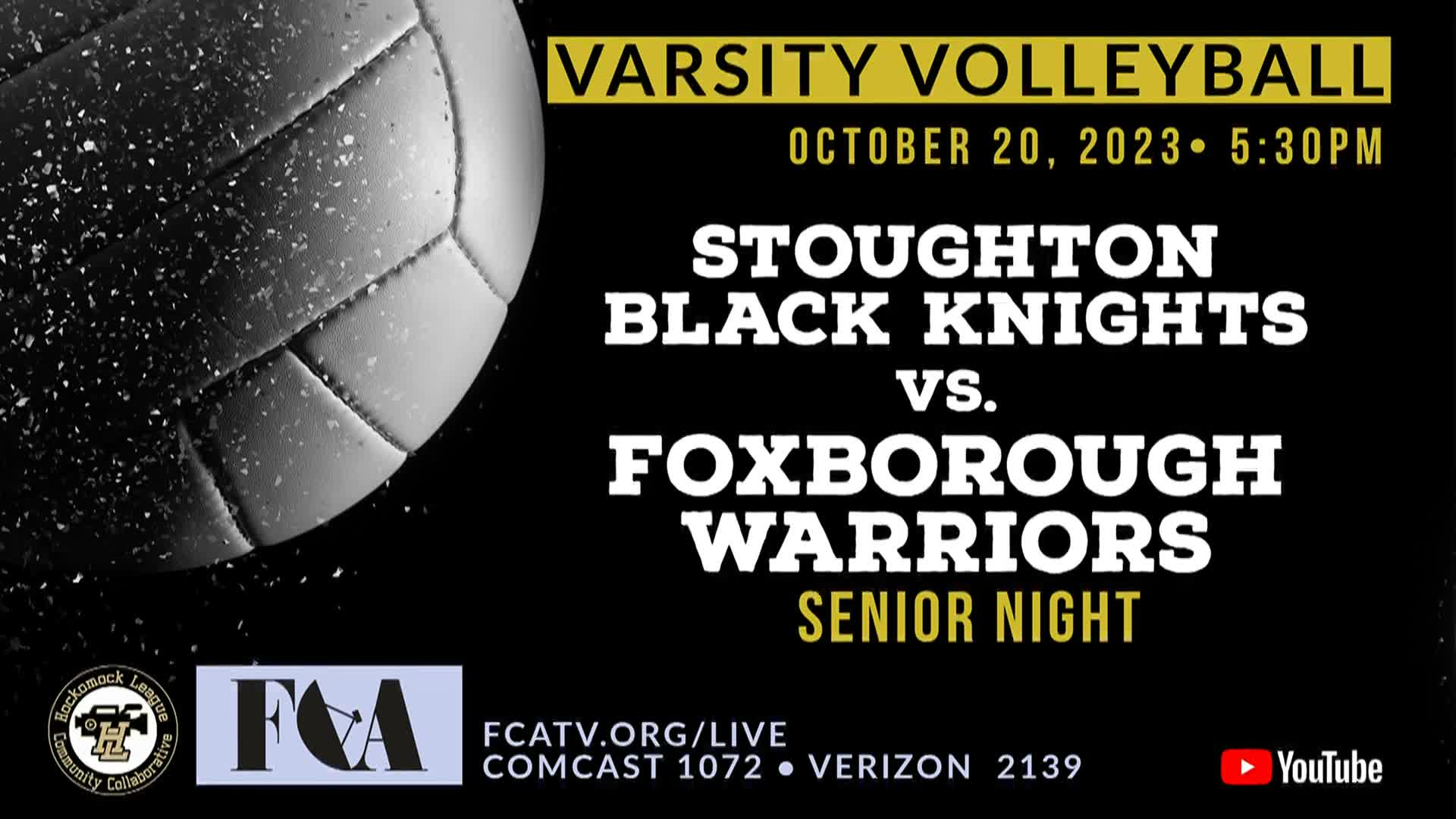Thumbnail image for FHS Varsity Volleyball vs. Stoughton LIVE